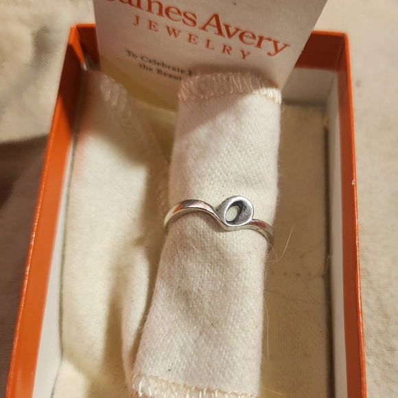 James Avery Initial Letter "O" Ring Sterling Silver Women's Size 7 - Picture 5 of 6